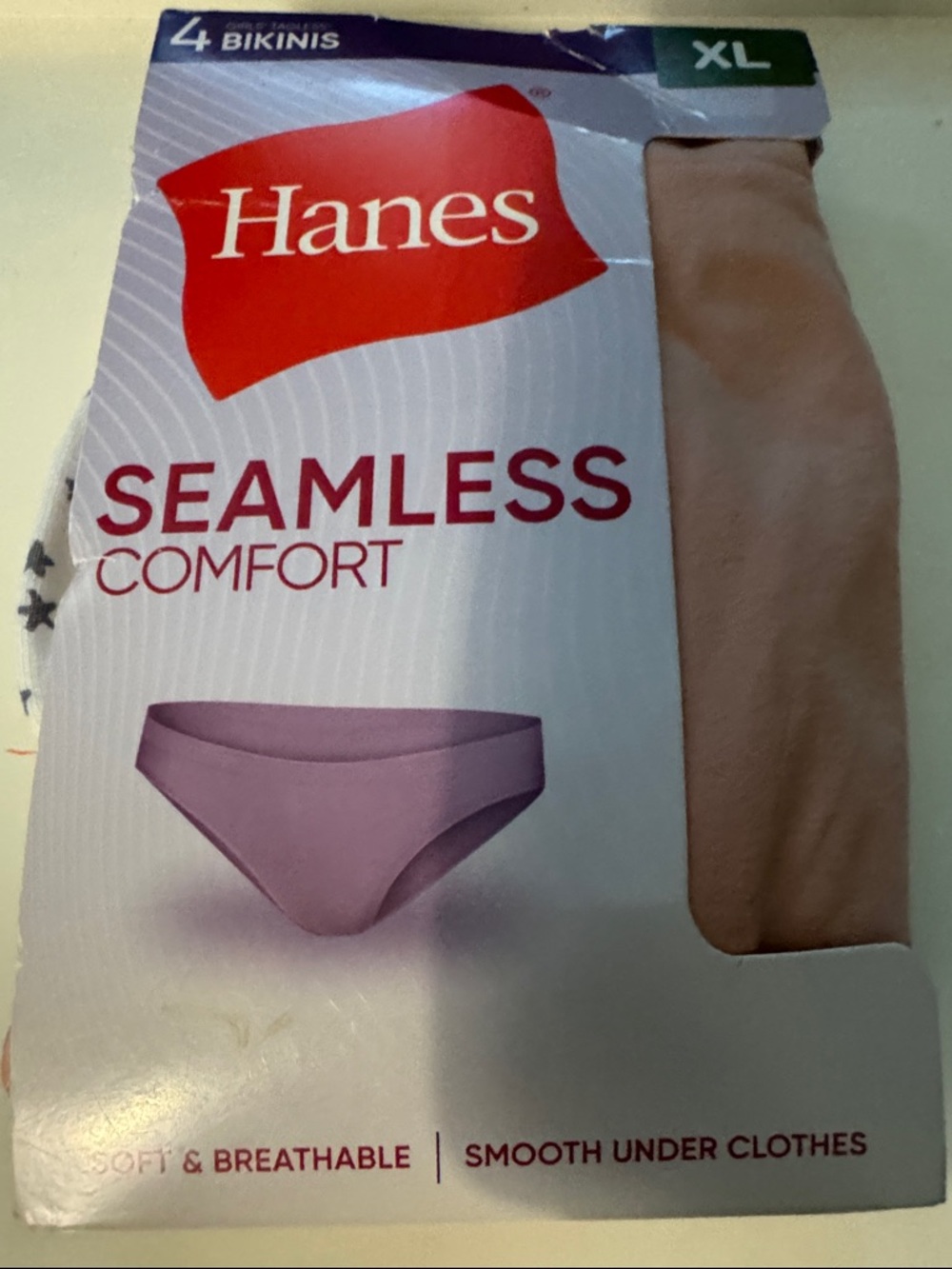 Hanes Seamless Comfort Bikini - Beige